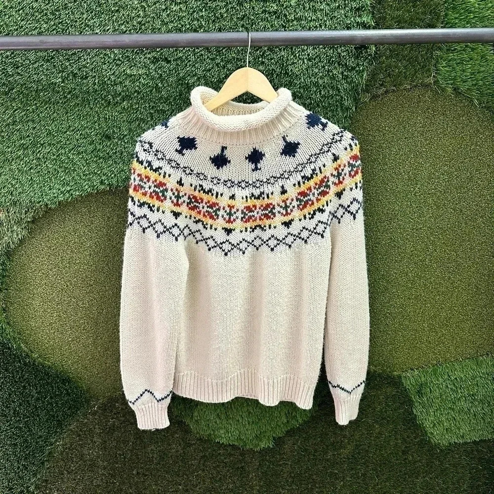 Vintage Jeff Laurent Patterned  Sweater Medium